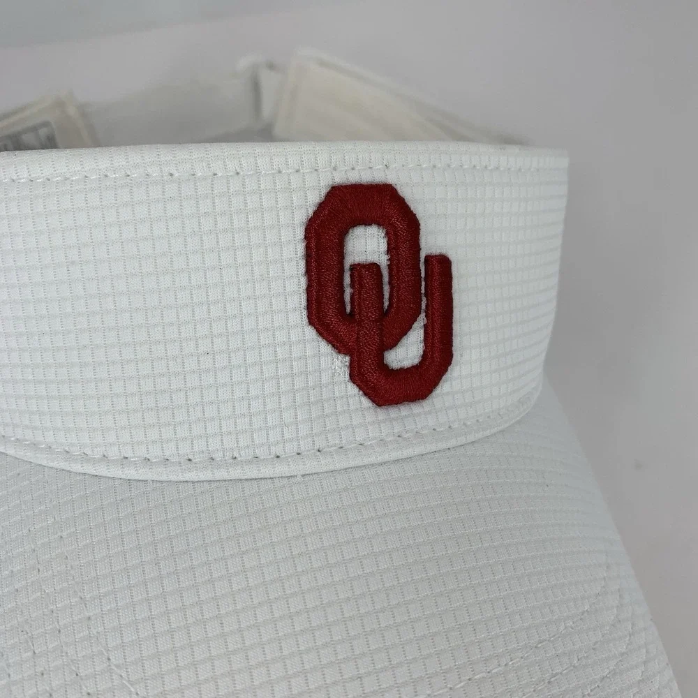OU Oklahoma Sooners Visor Womens White Adjustable Hat Cap TOW